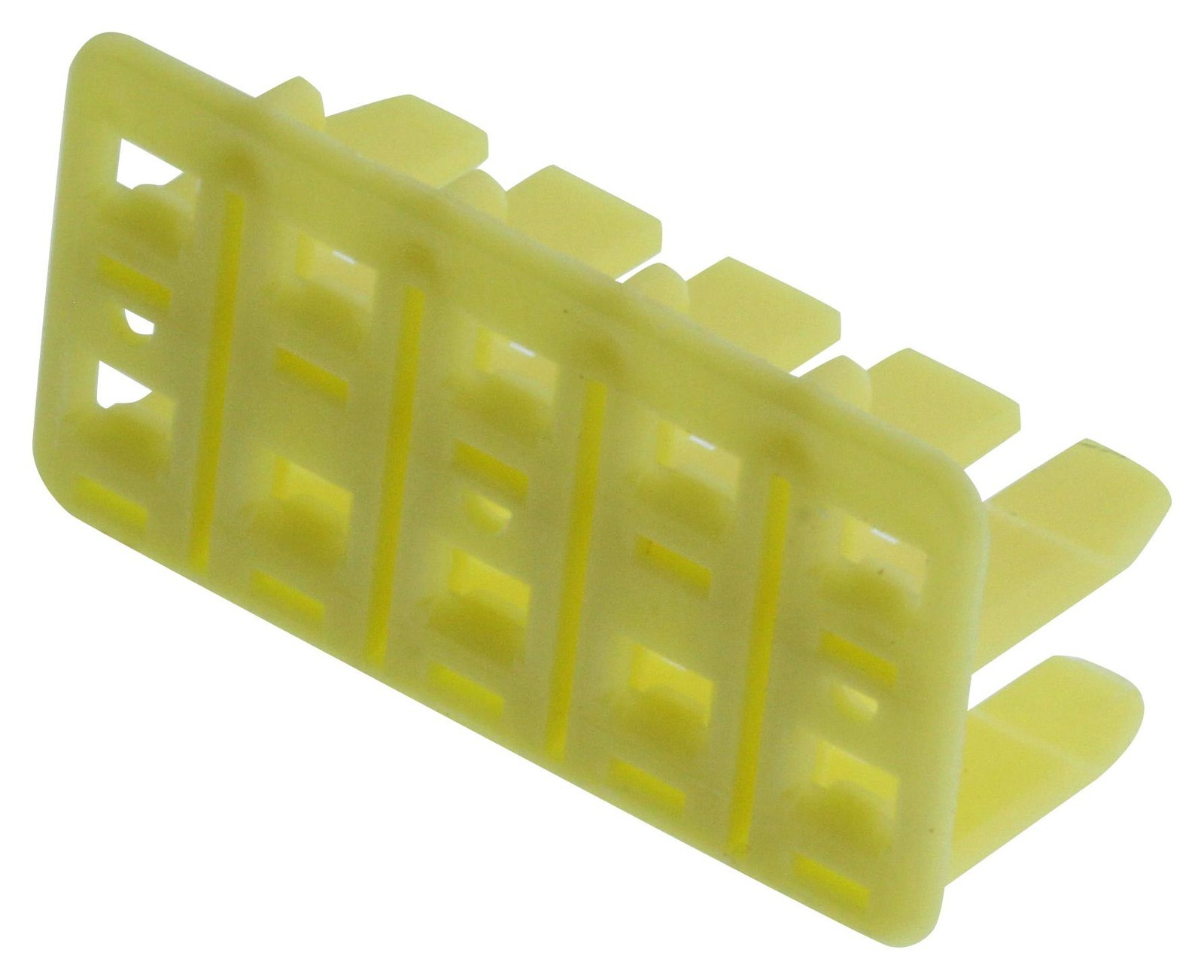 Amp Connectors / Te Connectivity 174656-7 Double Lock Plate, Pbt, Yellow