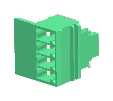 Amphenol Anytek Eu0410510000G Terminal Block, R/a Header, 4Pos, Th