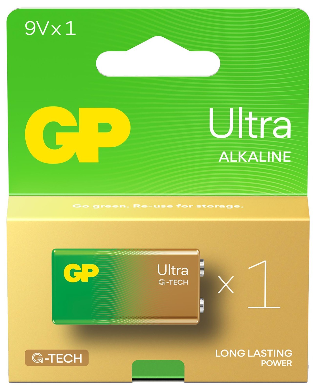 Gp Batteries Gp1604Au-C1 Battery, Ultra Alkaline 9V 1Pk