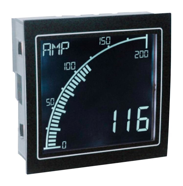 Trumeter Apm-Amp-Ano. Panel Meter, 4Digit, 24V, Negative Lcd