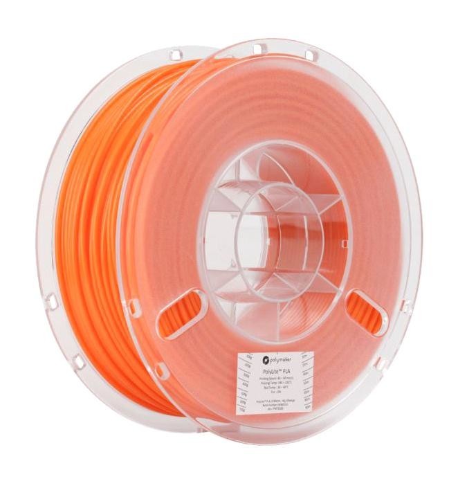 Polymaker Pa02008 3D Filament, 1.75mm, Pla, Orange, 1Kg