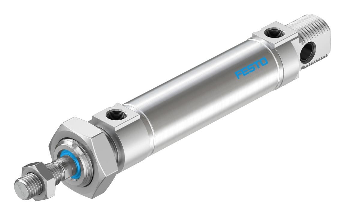 Festo Dsnu-25-50-Ppv-A Cylinder, Dbl Acting, 25mm, 10Bar, 50mm