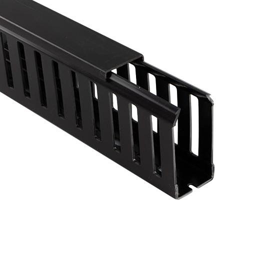 Betaduct 23451000N Closed Slot Duct, Noryl, Blk, 37.5X25mm