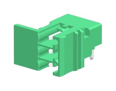 Amphenol Anytek Eu0310510000G Terminal Block, R/a Header, 3Pos, Th