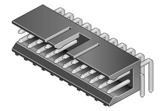 Amphenol Communications Solutions 78207-110Hlf Connector, Header, 10Pos, 2Row, 2.54mm, Th