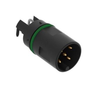 Erni / Te Connectivity 225456-E Sensor Conn, M12, R/a Plug, 5Pos, Tht