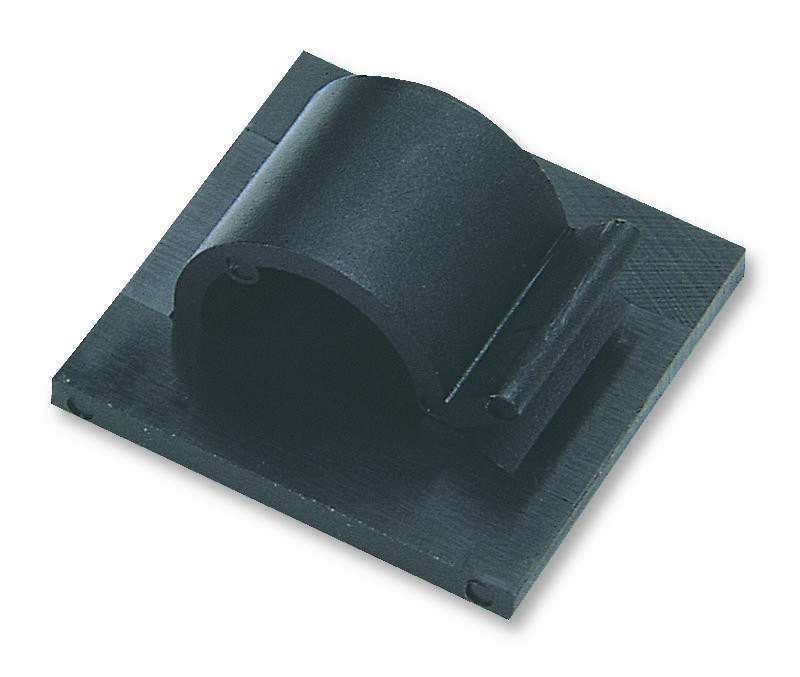 HellermannTyton 151-14000 Cable Clip, S/adh, 5mm, Blk, Pk50