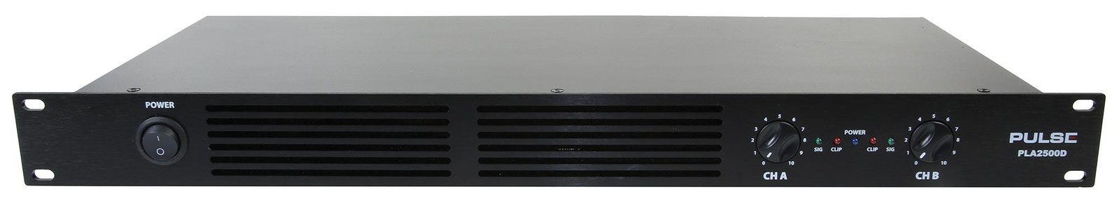 Pulse Pla2500D 19In 1U Amplifier, Class D, 2X 500W