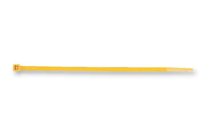 HellermannTyton 111-03006 Cable Tie, Yellow, 150mm, Pk100