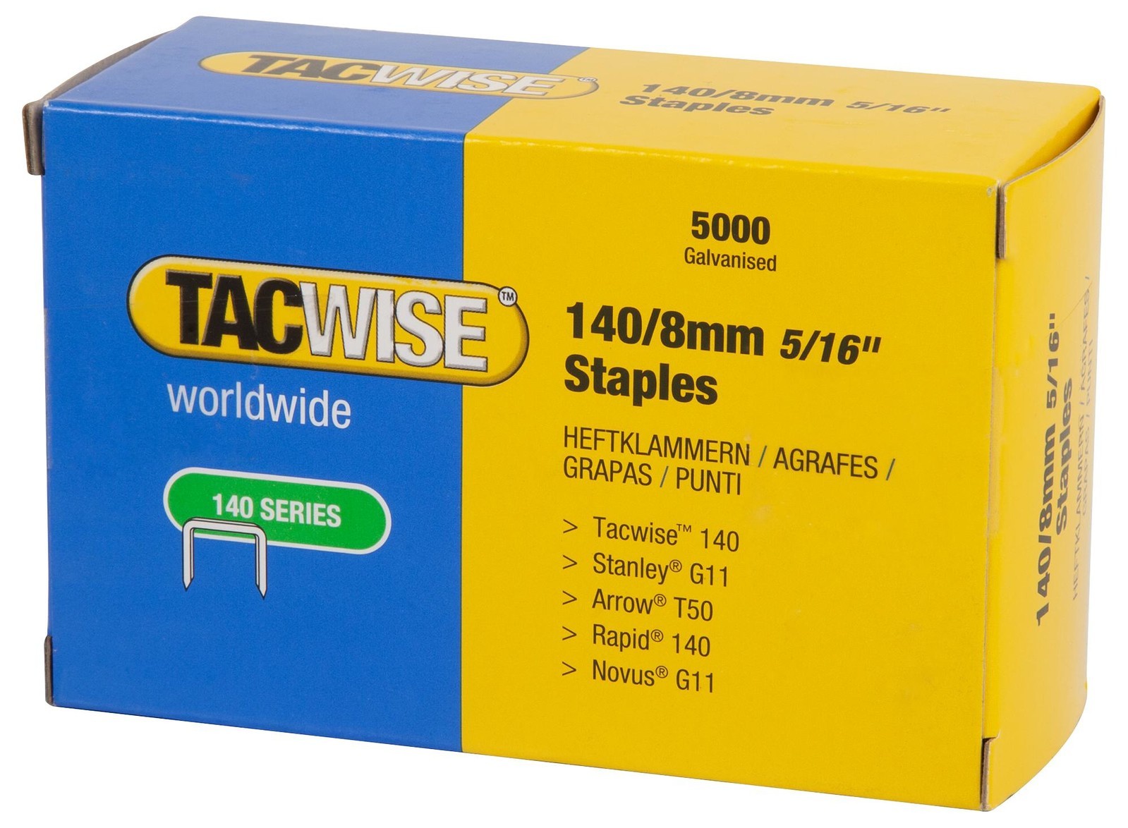 Tacwise Plc 0341 8mm Staples (5000Pk)