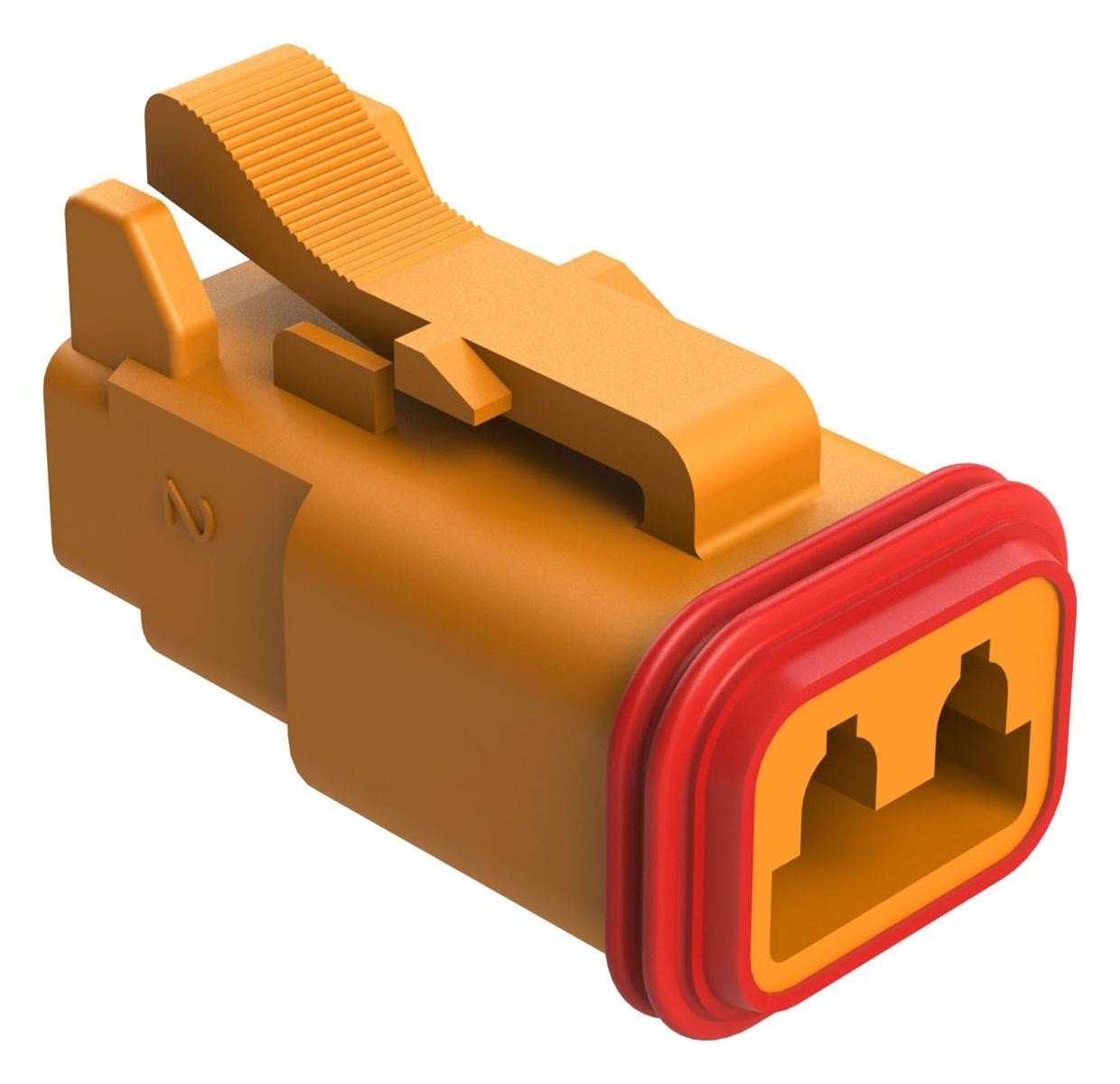 Amphenol Sine/tuchel At06-2S-Org Automotive Housing, Plug, 2Pos, 13A, Org