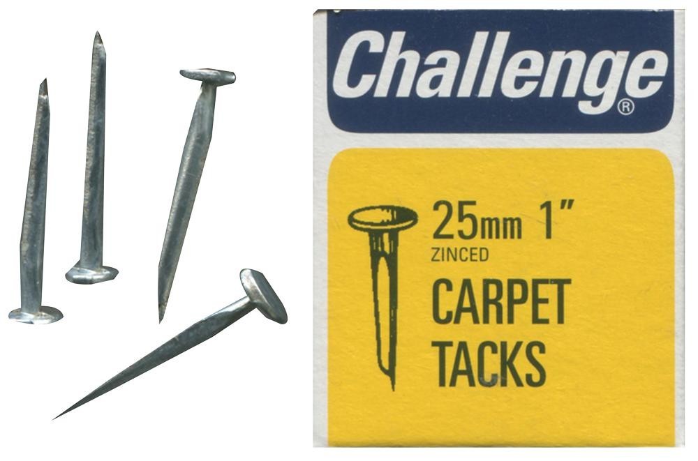 Challenge 11404 Carpet Tacks Zinc Plated, 25mm (40G)