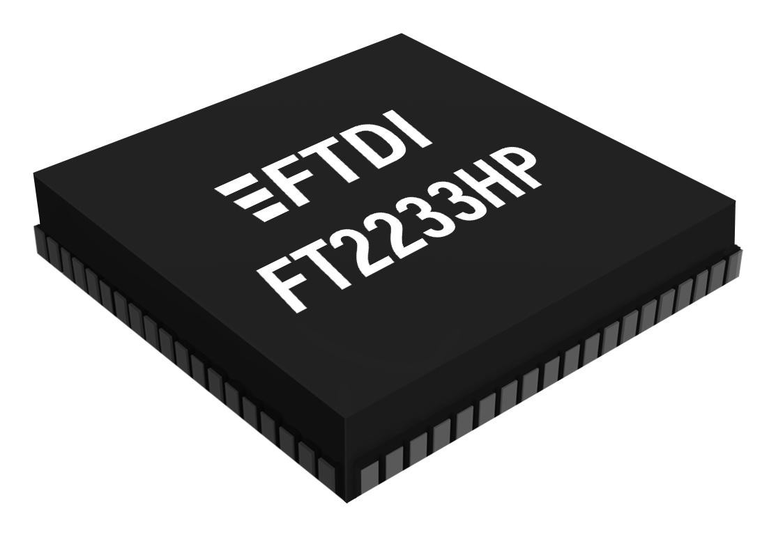 FTDI Ft2233Hpq-Tray Interface Bridge, -40 To 85Deg C, Qfn