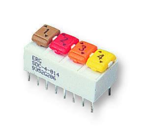 Erg Components Sdc-4-014 Switch, Dil, Dt, 4Way