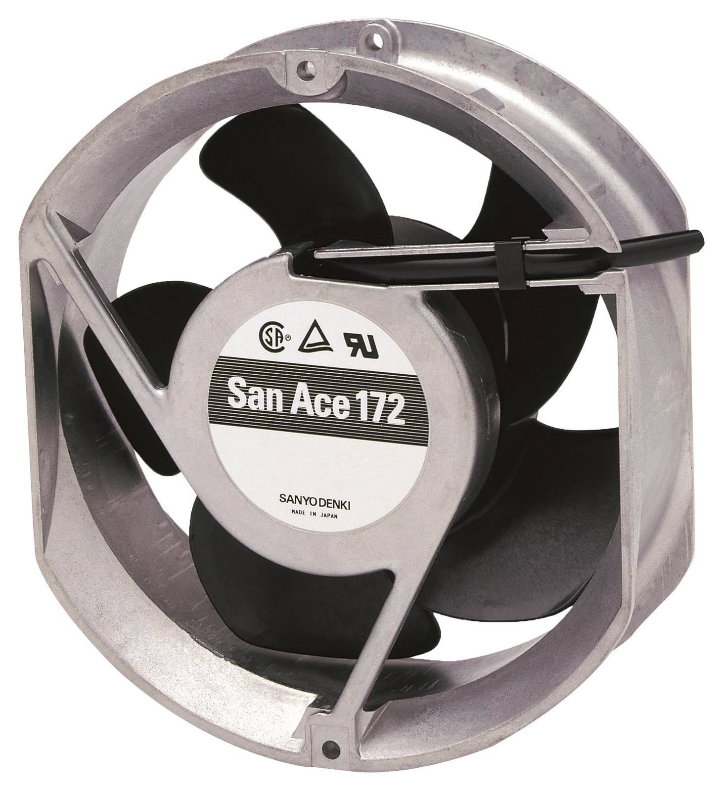 Sanyo Denki 109E5724C501 Axial Fan, Dc, 2.3A, 172mm, 350Cfm