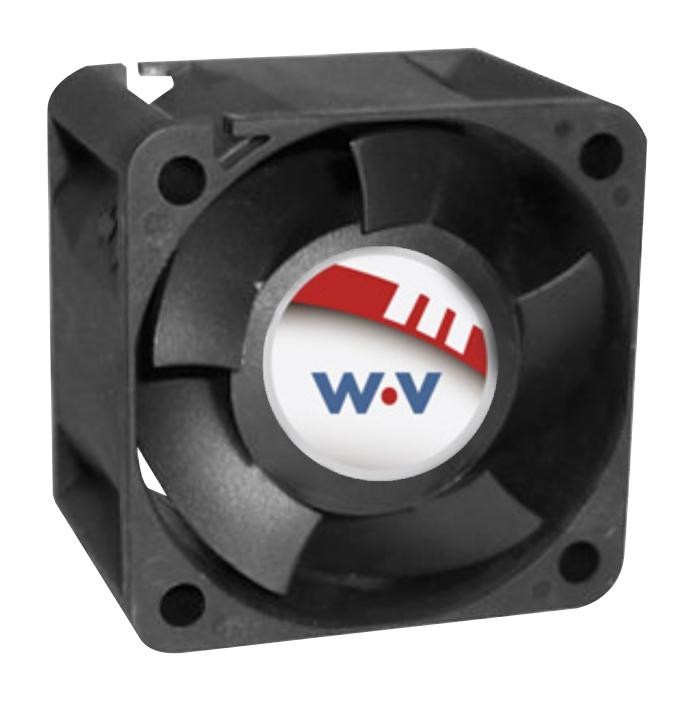 Wakefield Thermal Dc0402812U2B-2T0 Axial Fan, 40mm, 12Vdc, 24.8Cfm, 58Dba