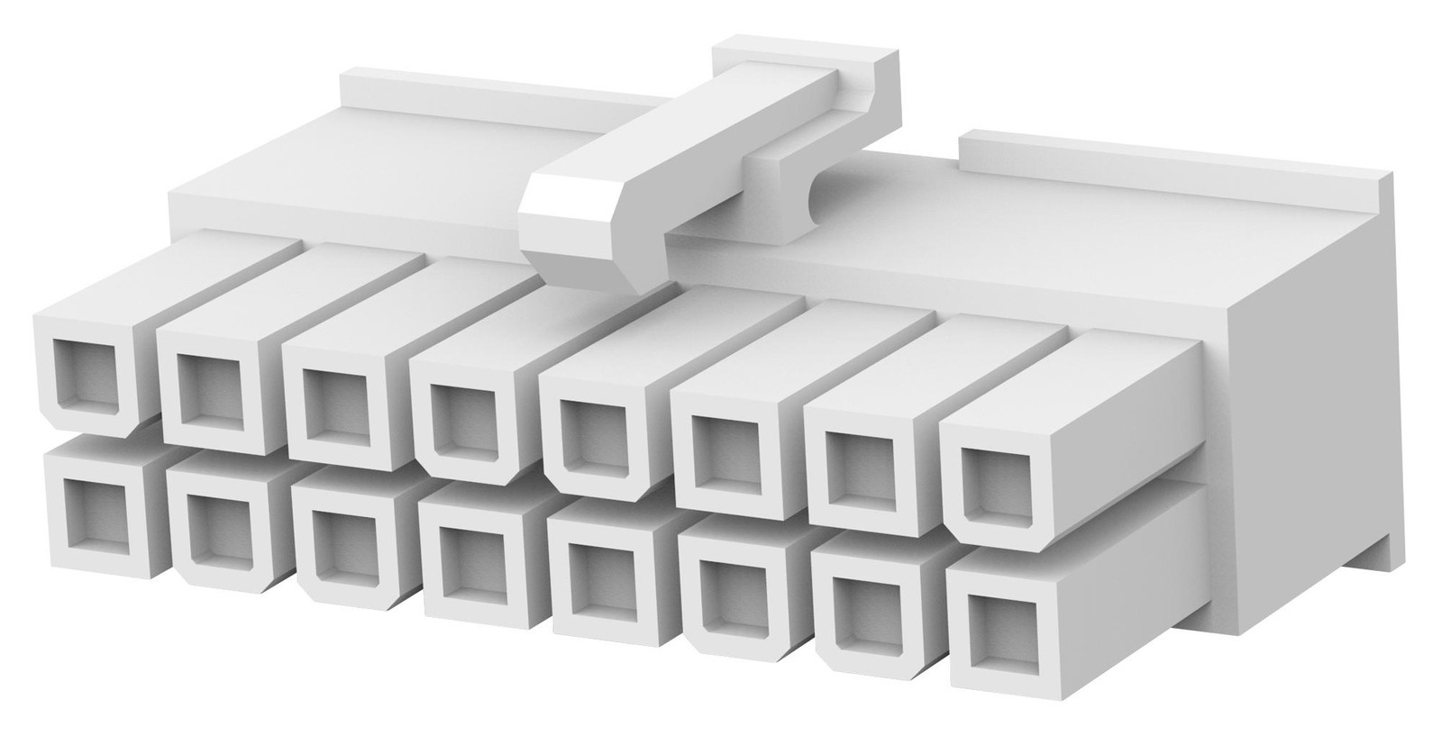 Amp Connectors / Te Connectivity 1-1586019-6 Connector Housing, Rcpt, 16Pos, 4.2mm