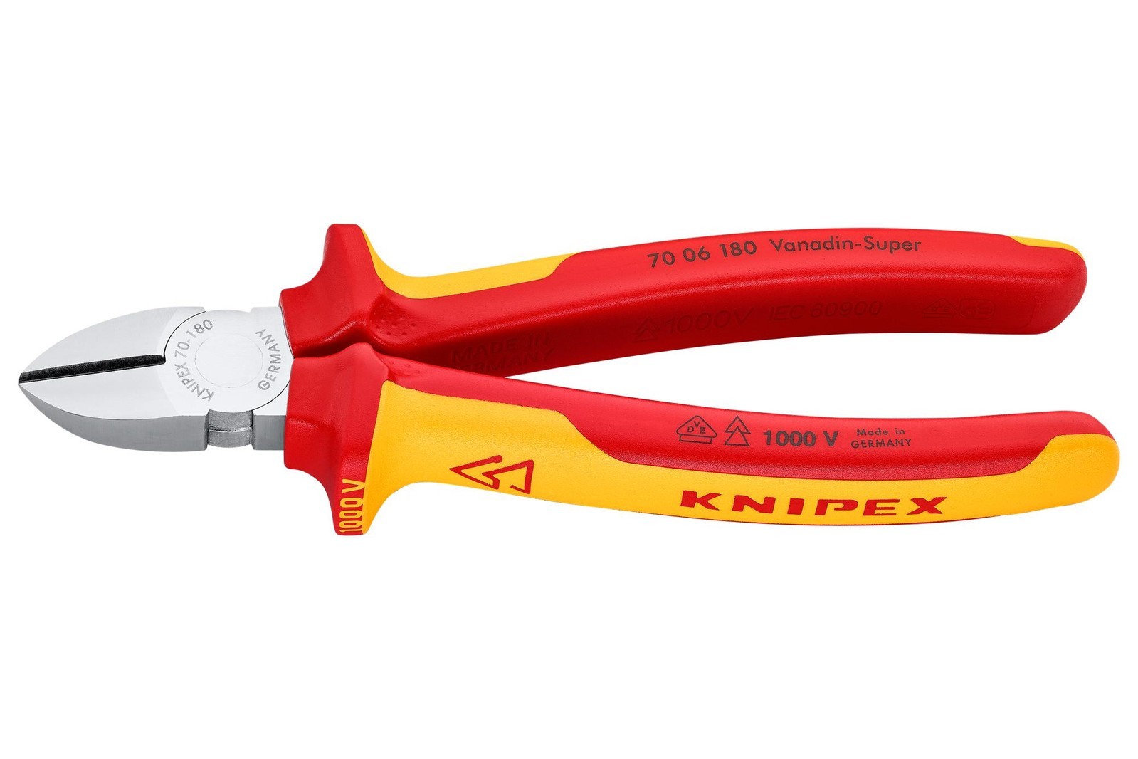 Knipex 70 06 180 Cutter, Side, Vde