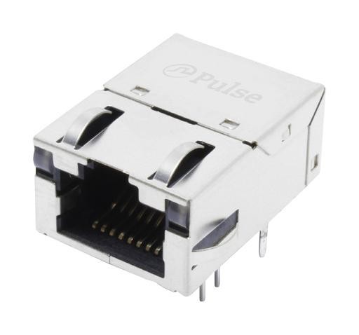 Pulse Electronics Jxd1-1V17Nl Rj45 Connector, R/a Rcpt, 8P8C, 1Port, Th