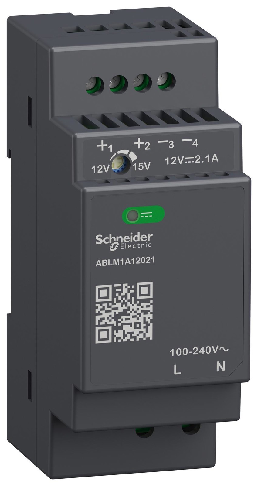 Schneider Electric Ablm1A12021 Power Supply, Ac-Dc, 1 O/p, 12V, 2.1A