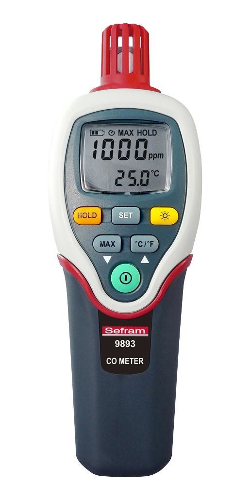 Sefram Sefram9893 Carbon Monoxide Meter, 0 To 1000Ppm