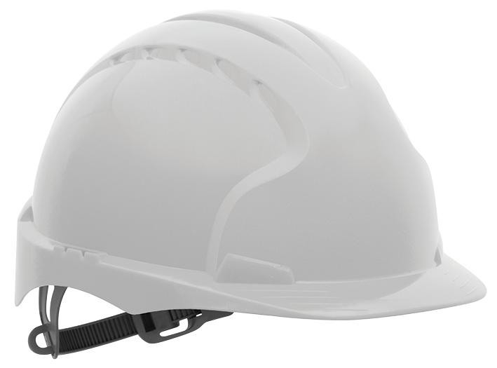 Jsp Aje030-000-100 Safety Helmet, En397, Hdpe, White