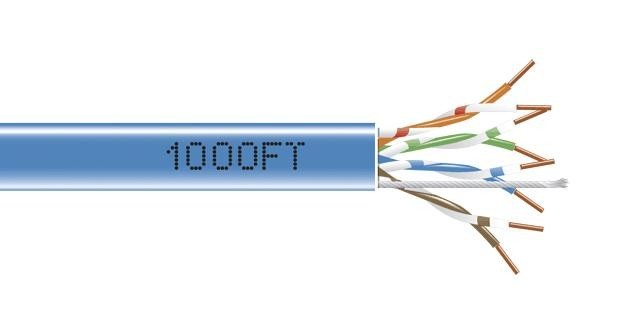 Black Box Eyn851A-Pb-1000 Networking Cable, Cat5E, , Blue, 1000Ft