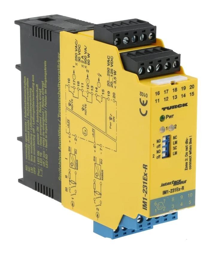 Turck Im1-231Ex-R Isolated Switching Amp, 2Ch, Namur-Relay