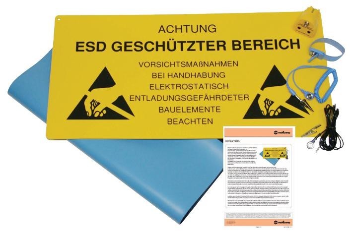 Multicomp Pro 069-0008 German Esd Workstation Kit, Blue