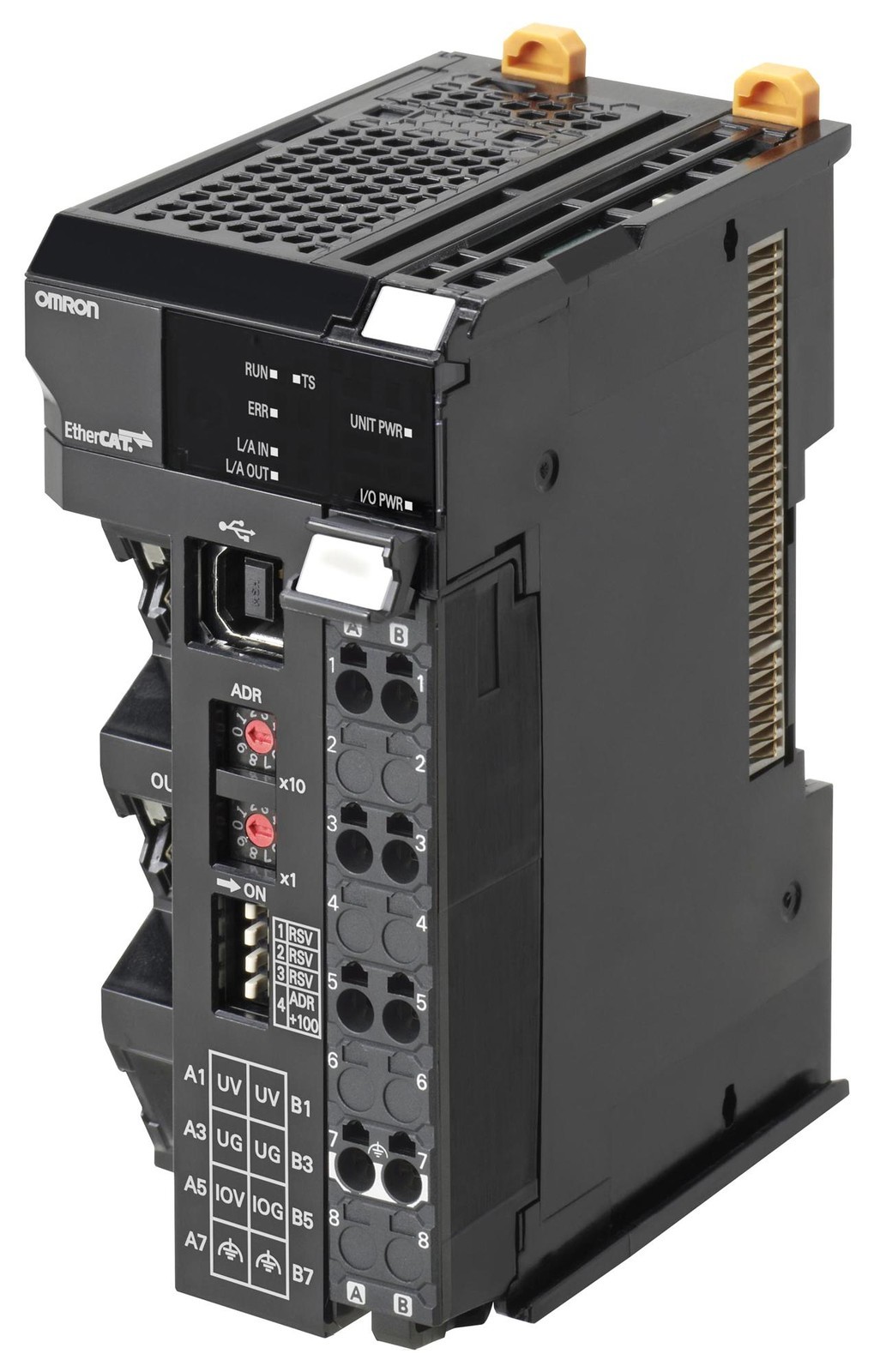 Omron Nx-Ecc203 Communication Coupler Unit, Ethercat,10A