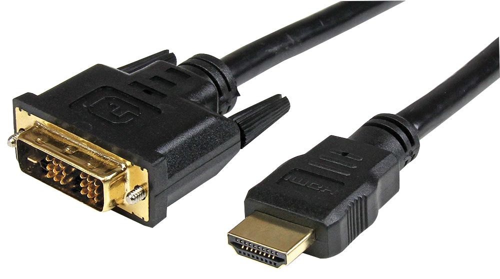 Startech Hddvimm3M Cable Assy, Hdmi Plug-Dvi D Plug, 3M