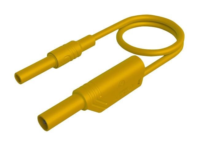 Hirschmann Test And Measurement 934042103 Test Lead, 4mm Plug To Skt, Yellow, 1M