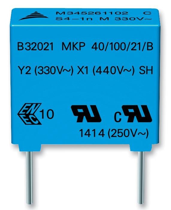 EPCOS B32023A3104M000 Capacitor, 0.1Îf, 20%, Pp