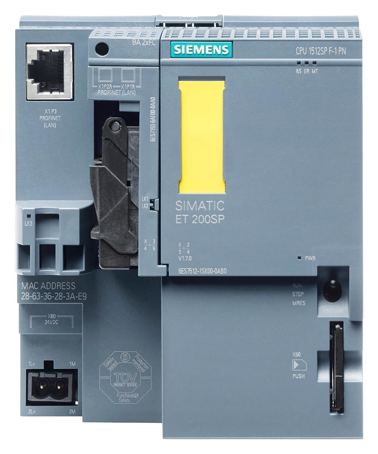 Siemens 6Es7512-1Sk01-0Ab0. Processor Module, 300Kb, 24Vdc