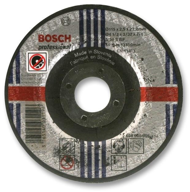 Bosch Professional (Blue) 2608600324 Grinding Disc, 80Mps, 22.23mm Bore