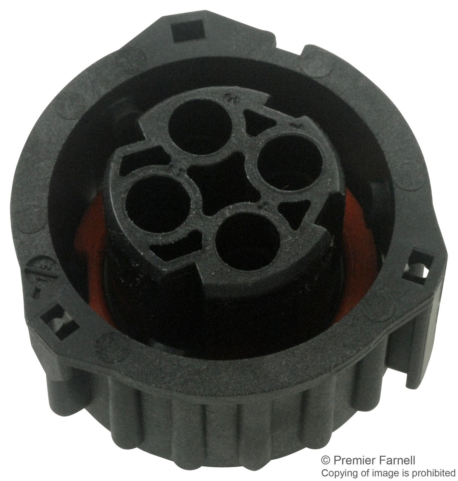 Amp Connectors / Te Connectivity 1-967325-1 Circular, Receptacle, 4 Way, Panel