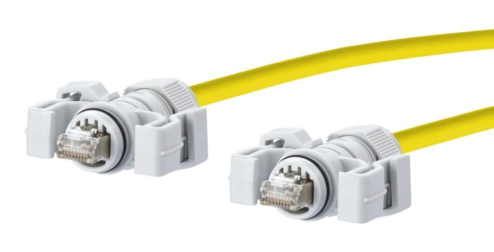 METZ CONNECTorect 141N113K13K20 Patch Cord, Cat6, Rj45 Plug-Plug, 6.56'