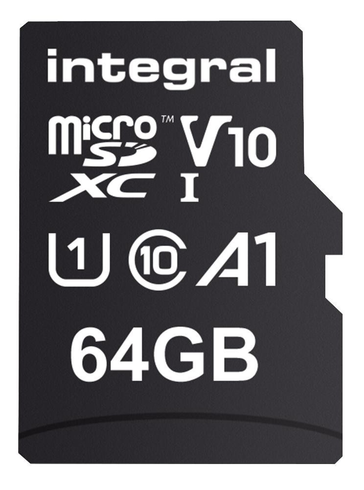 Integral Inmsdx64G-100V10 64Gb Microsdxc V10 Uhs-I U1