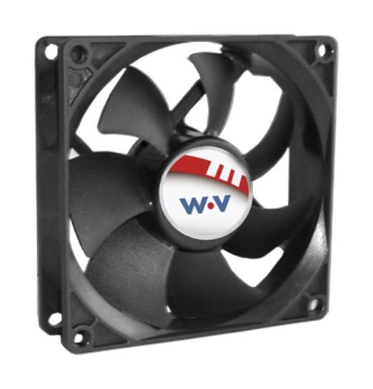 Wakefield Thermal Dc0922512V2B-2T0 Axial Fan, 92mm, 12Vdc, 81Cfm, 49Dba