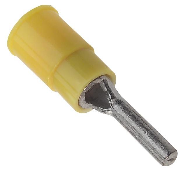 Multicomp Pro Mc29482 Terminal, Pin, 14 X 2.8mm, Crimp Yellow