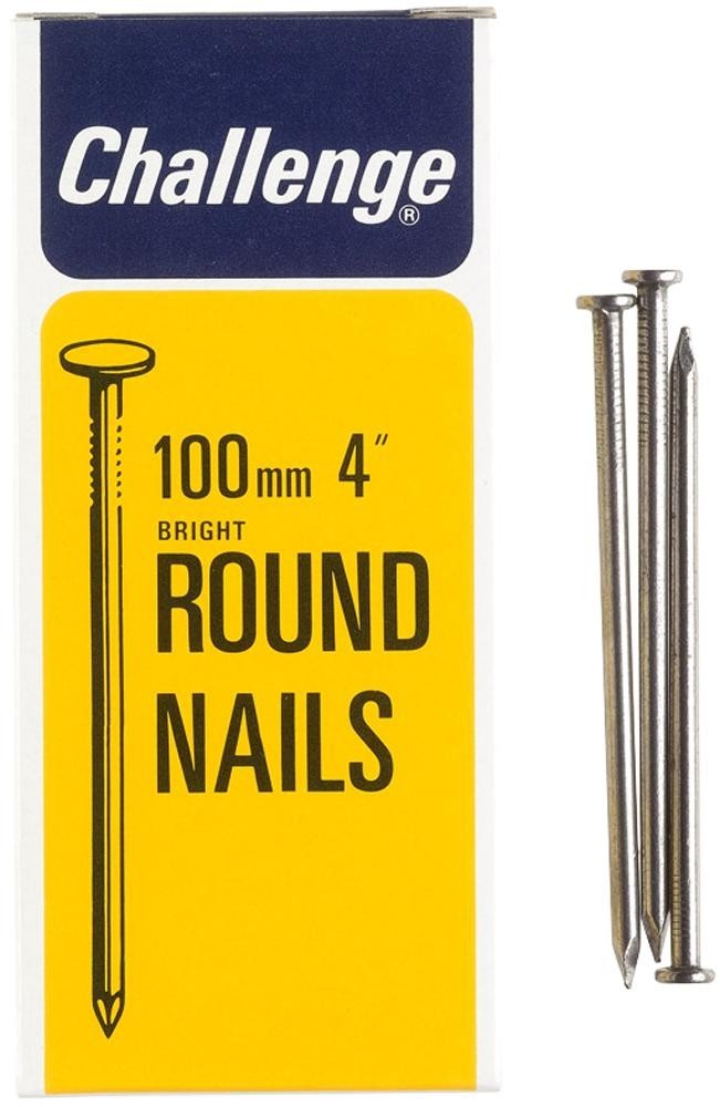 Challenge 12034 Round Nails Bright, 100mm - 500G