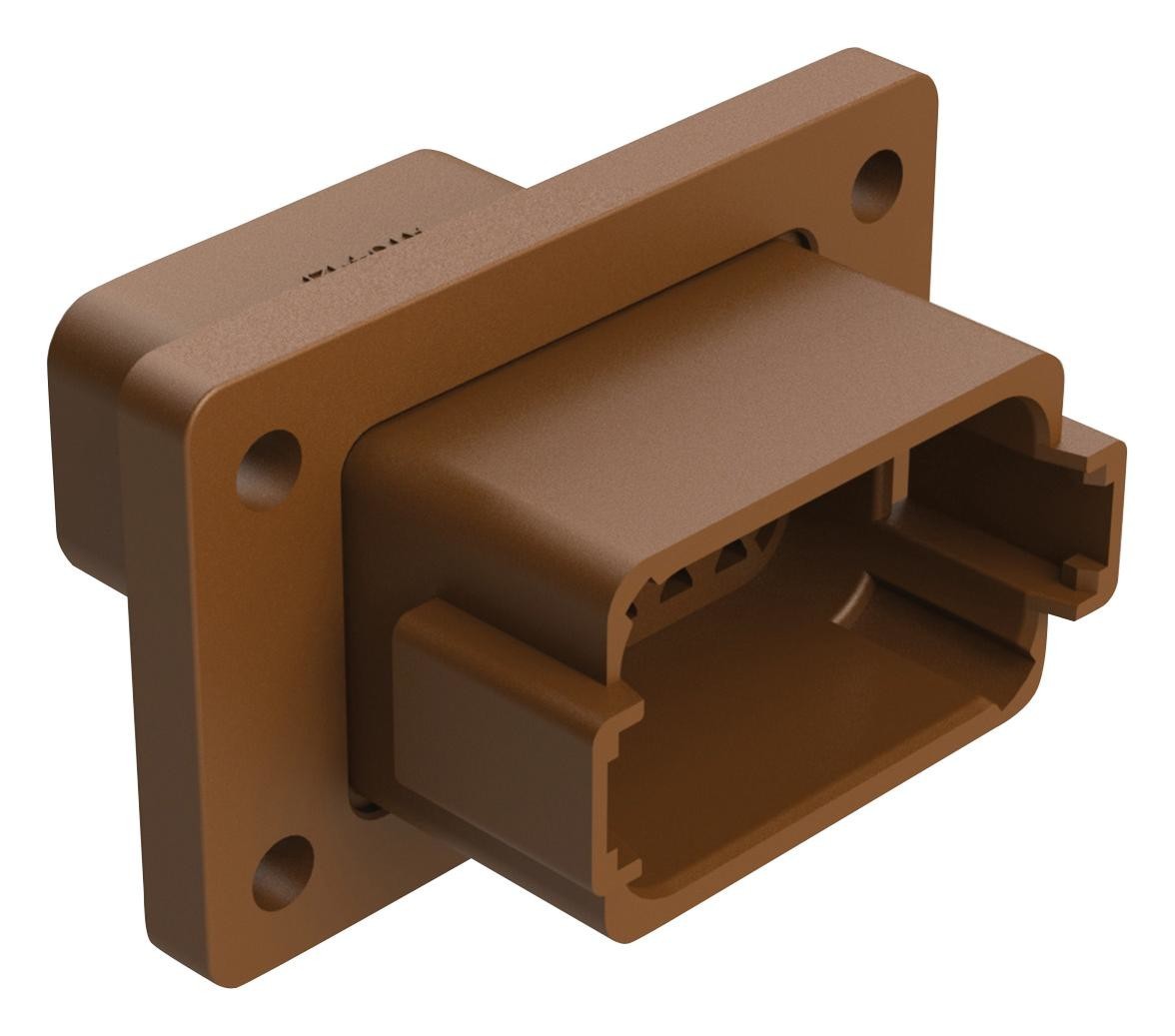 Amphenol Sine/tuchel At04-12Pd-Cl03 Housing, Rcpt, 12Pos, Plastic, Brown