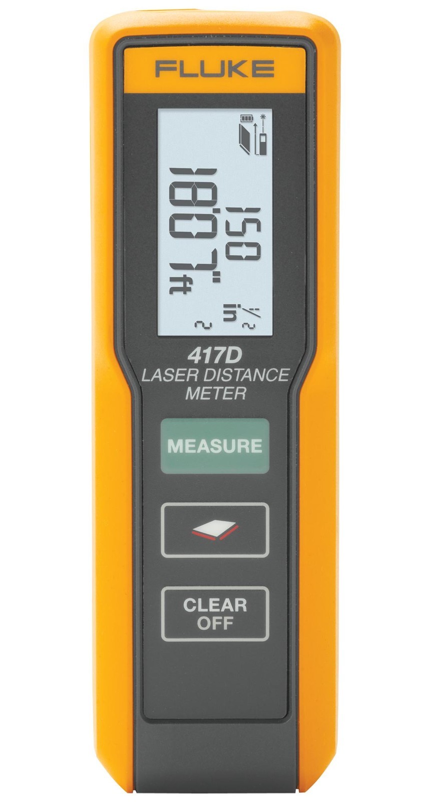 Fluke Fluke-417D Laser Distance Measurer, 40M, Blk/yellow