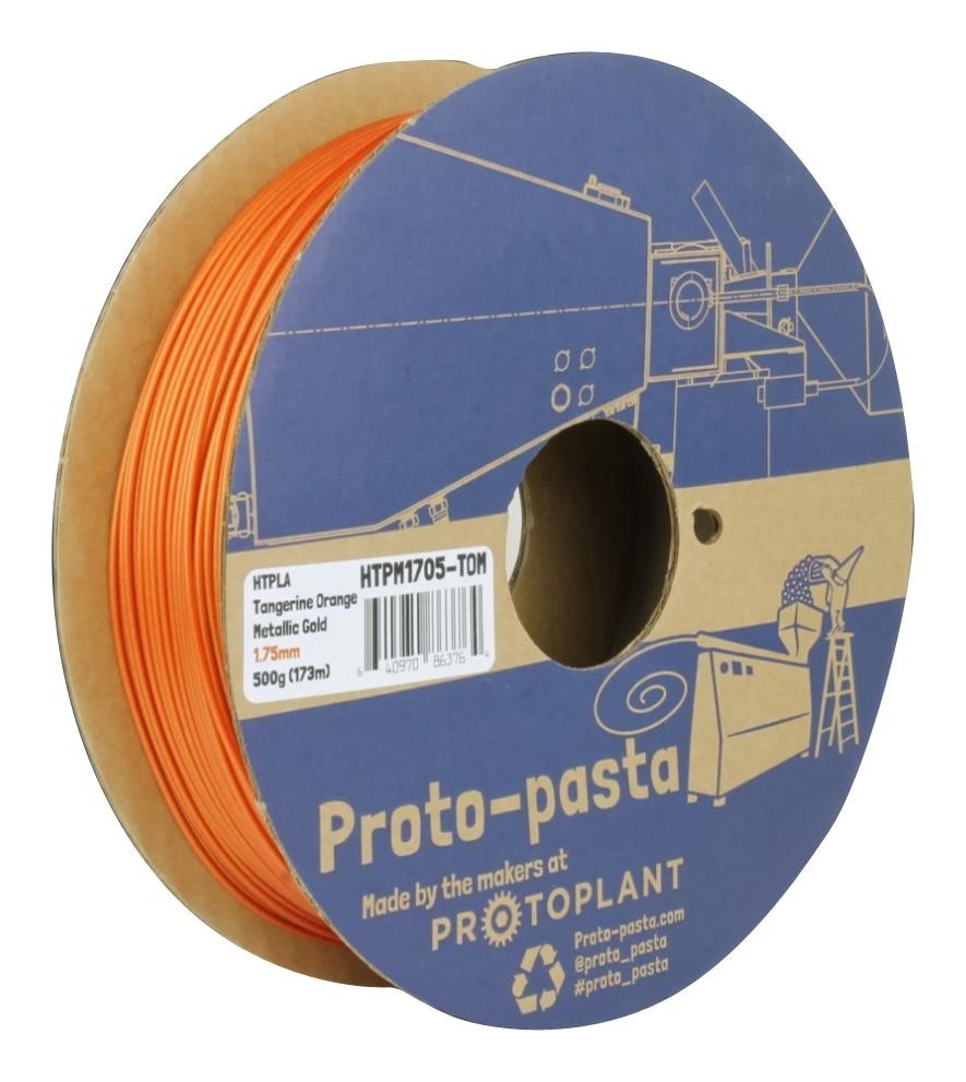 Protopasta Htpm2805-Tom 3D Filament, 2.85mm, Htpla, Orange, 500G