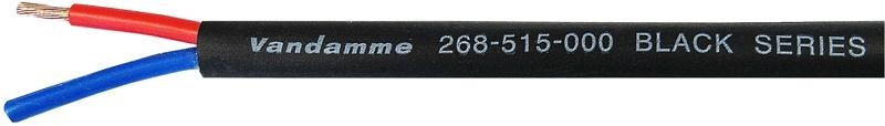 Van Damme 268-515-000 Cable, Speaker, 2X1.5mm, Black, 100M