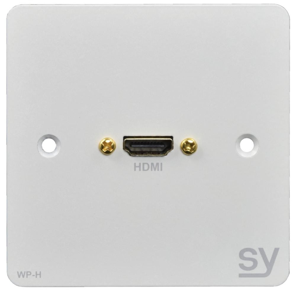 Sy Electronics Sy-Wp-H-Bw Wall Input Plate, Hdmi, 1-Gang