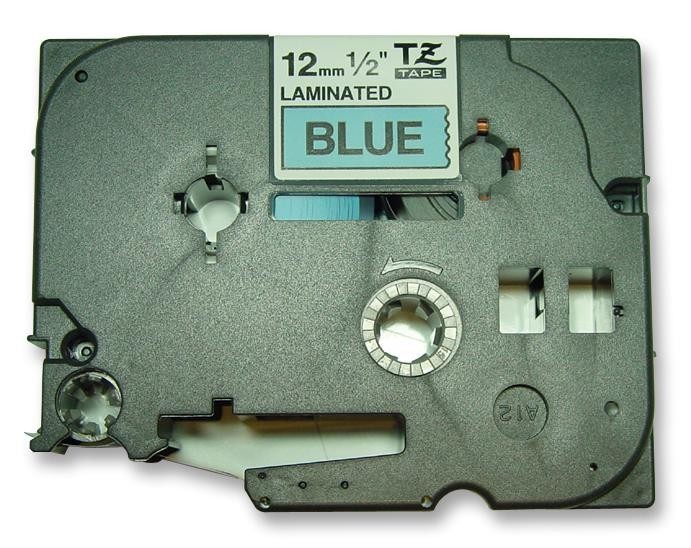 Brother Tze531 12mm Black On Blue Tape