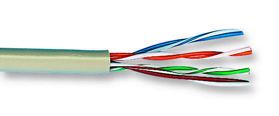 Belden 7812E.00B100 Cable, 4 Pair, 100M, Cat6, Grey