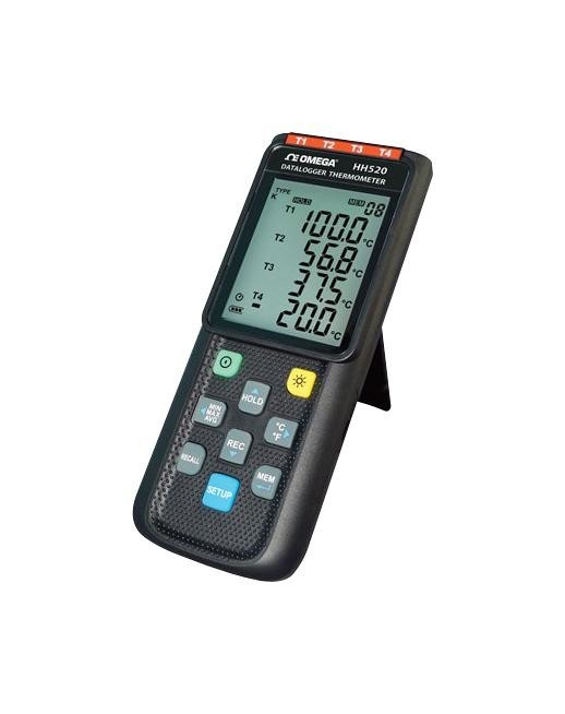 Omega Hh520 Data Logger, Thermocouple, 4-Channel