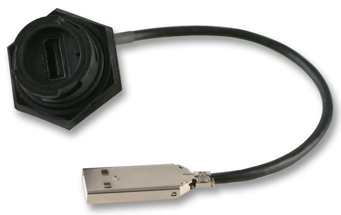 Molex/brad 84729-0005 Usb Cable, 2.0, Usb A Plug-Rcpt, 1.5M